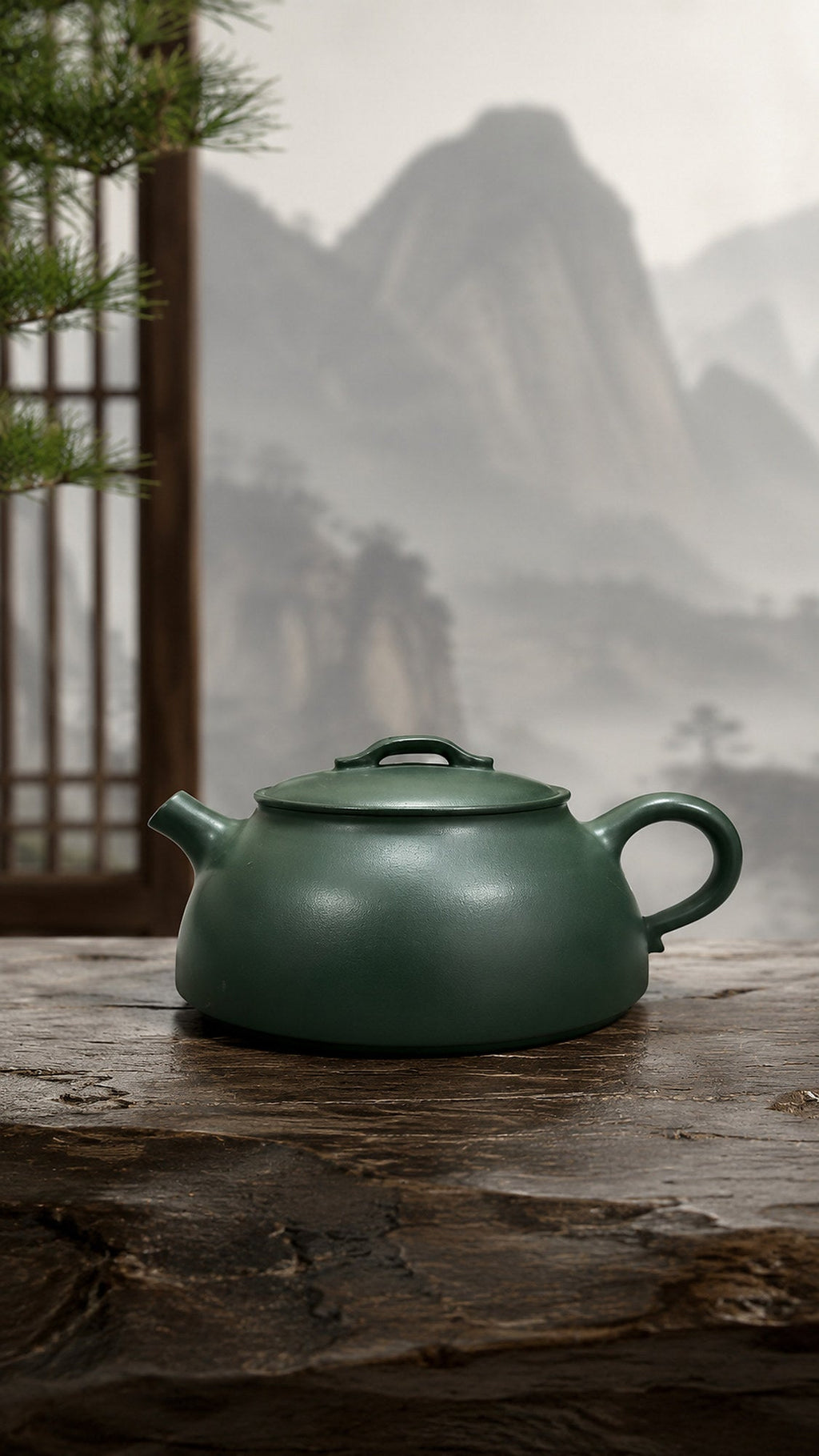 Handmade Wu Chen Yixing Zisha Teapot – Luni Clay, 120ml