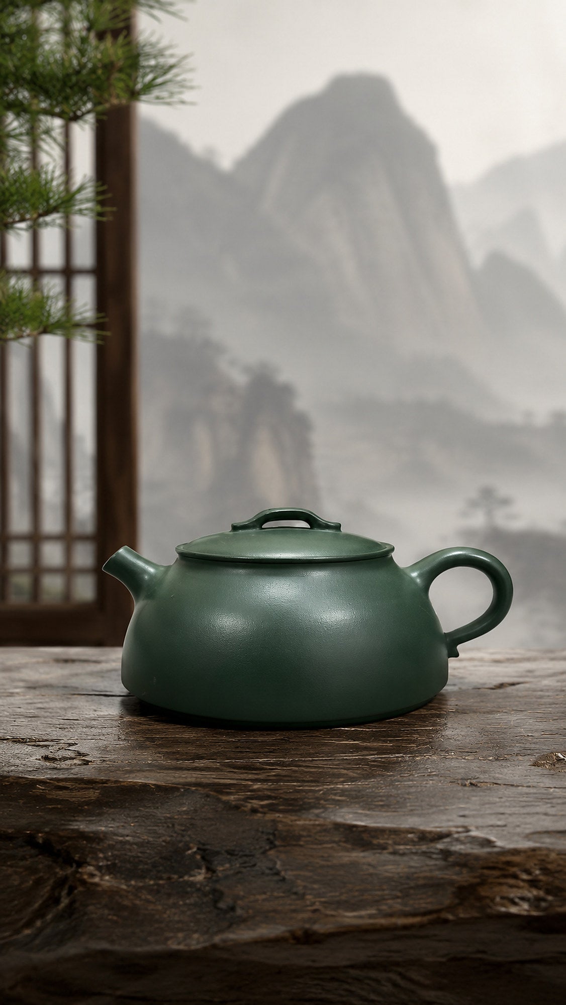 Handmade Wu Chen Yixing Zisha Teapot – Luni Clay, 120ml