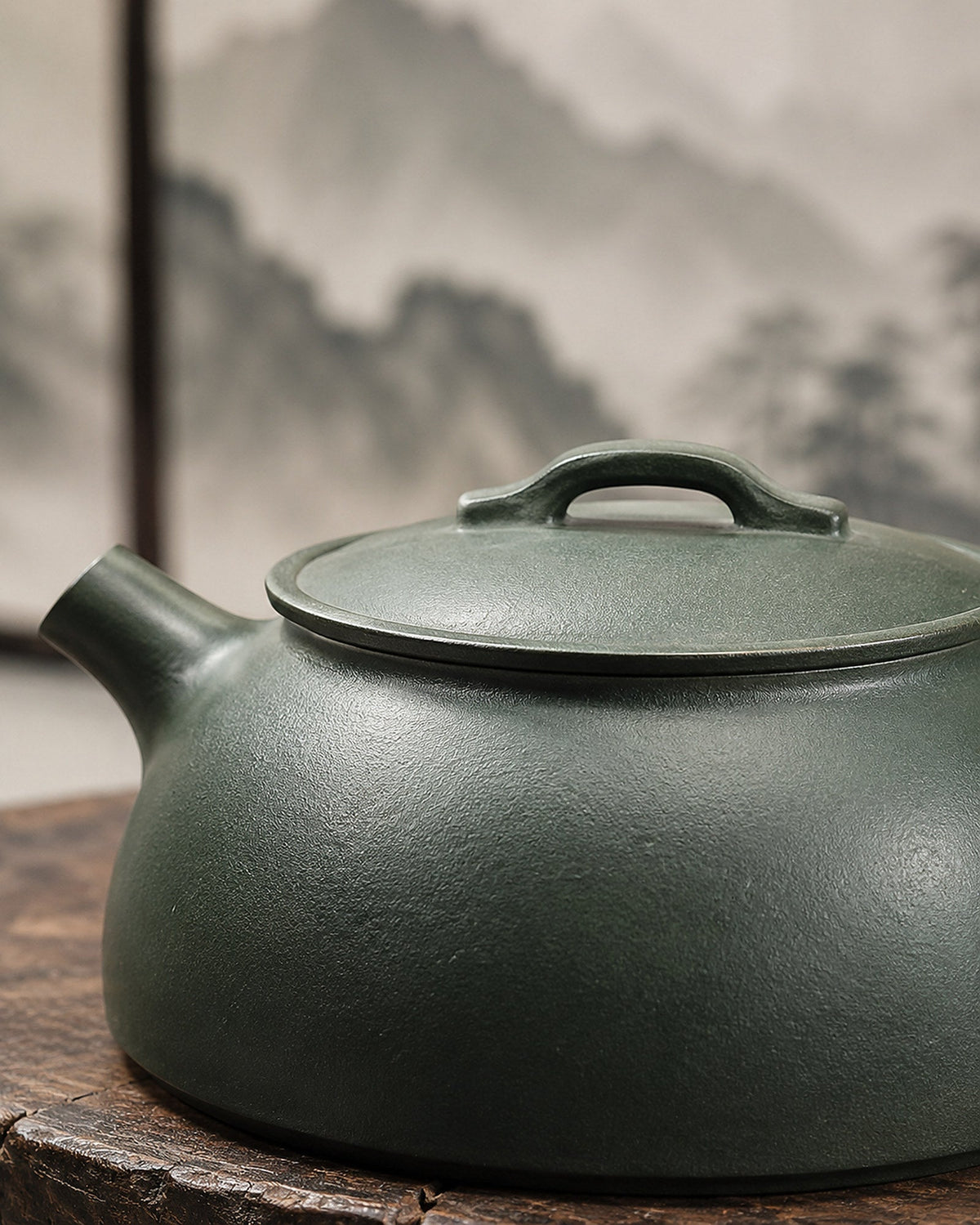 Handmade Wu Chen Yixing Zisha Teapot – Luni Clay, 120ml