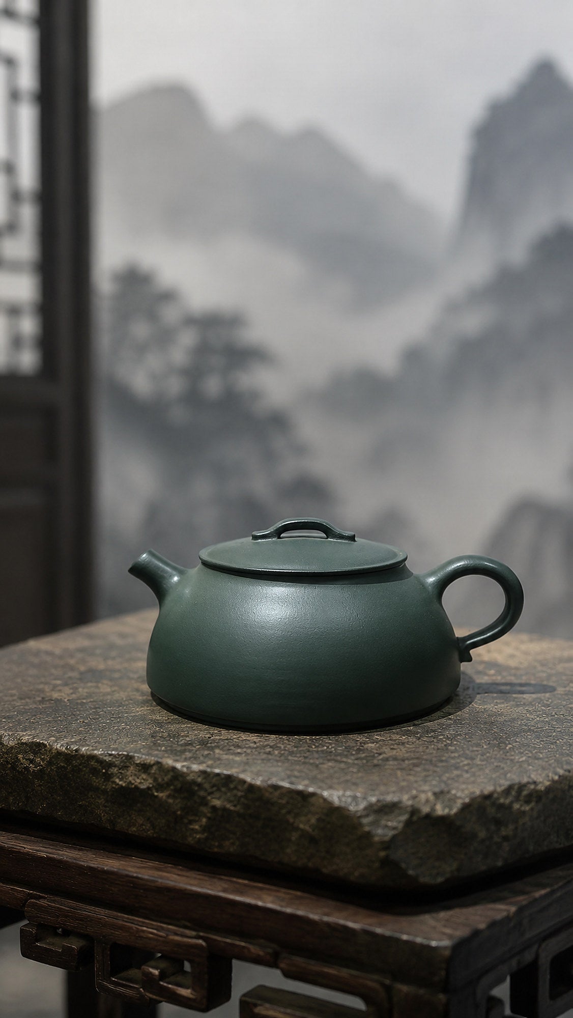 Handmade Wu Chen Yixing Zisha Teapot – Luni Clay, 120ml