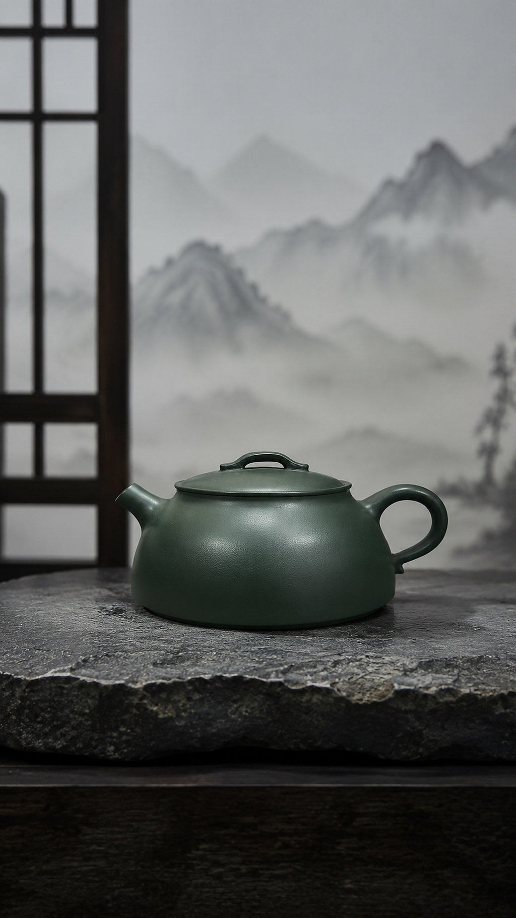 Handmade Wu Chen Yixing Zisha Teapot – Luni Clay, 120ml