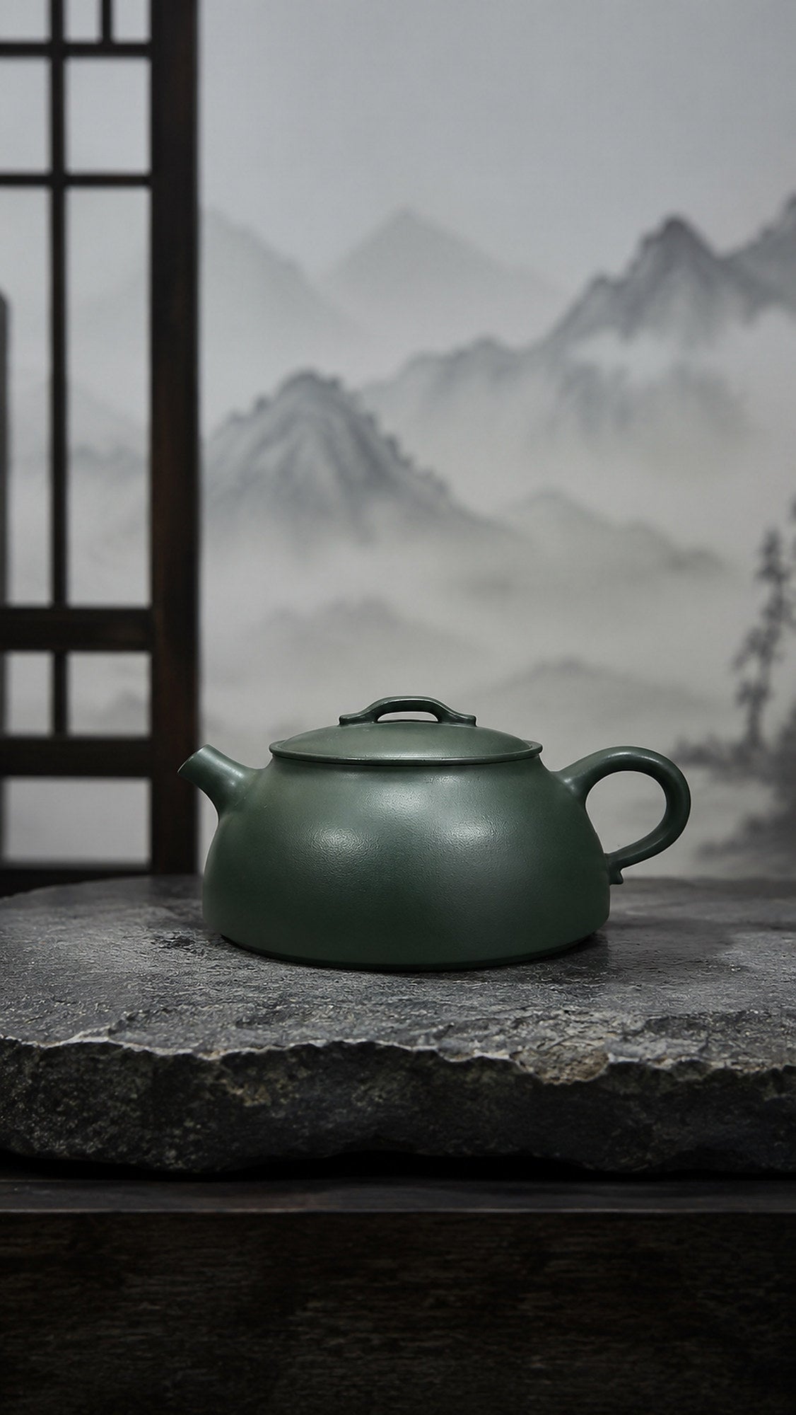 Handmade Wu Chen Yixing Zisha Teapot – Luni Clay, 120ml