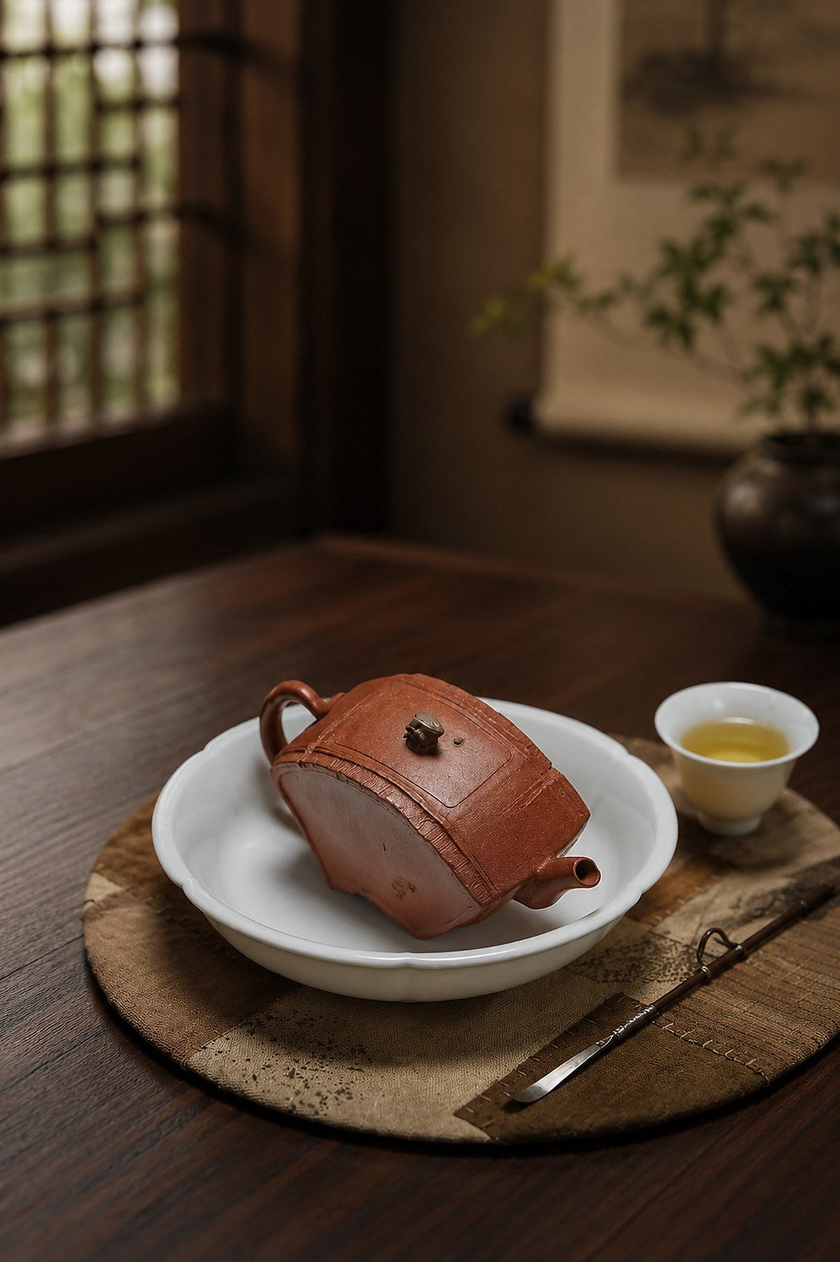 Handmade Xing Shi Yixing Zisha Teapot – Jiangponi Clay, 130ml