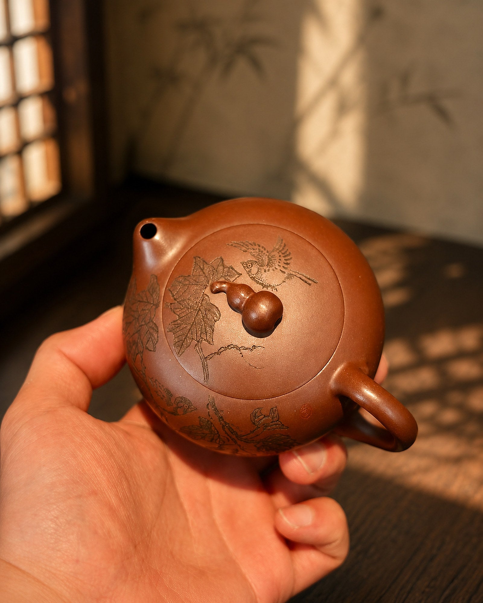 Xishi Yixing Zisha Teapot – Aged Zini Clay, 150ml