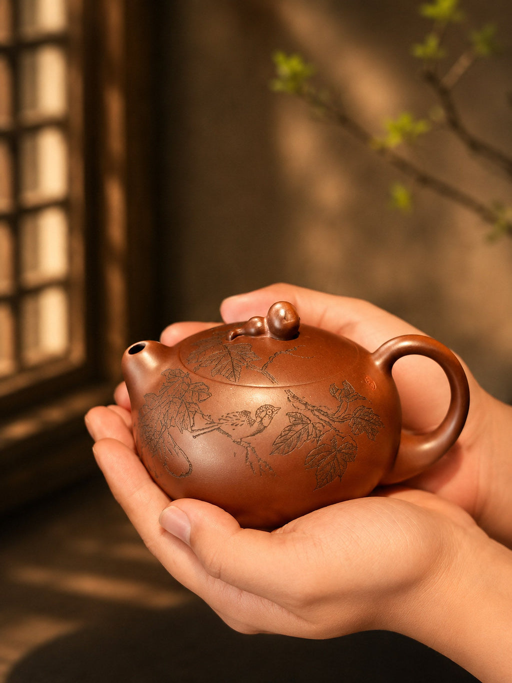 Xishi Yixing Zisha Teapot – Aged Zini Clay, 150ml
