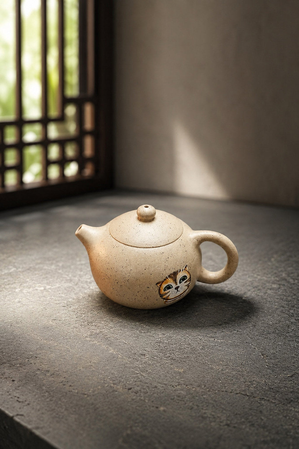 Xishi Yixing Zisha Teapot – Baiyu Duanni Clay, 80ml