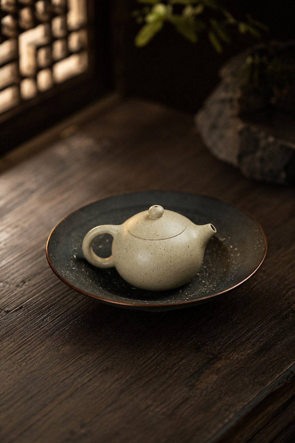 Xishi Yixing Zisha Teapot – Baiyu Duanni Clay, 80ml