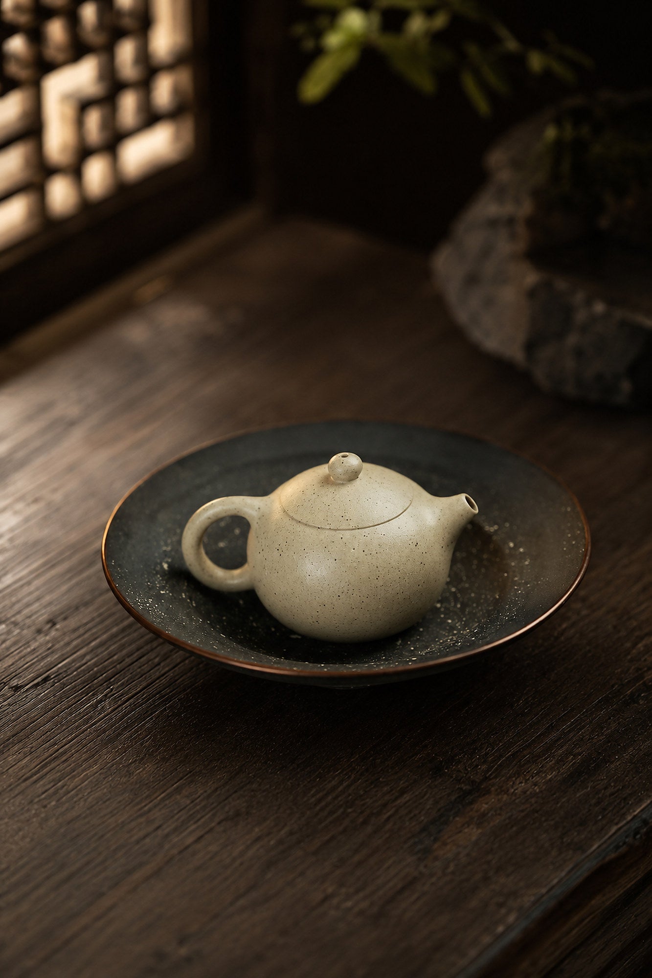 Xishi Yixing Zisha Teapot – Baiyu Duanni Clay, 80ml