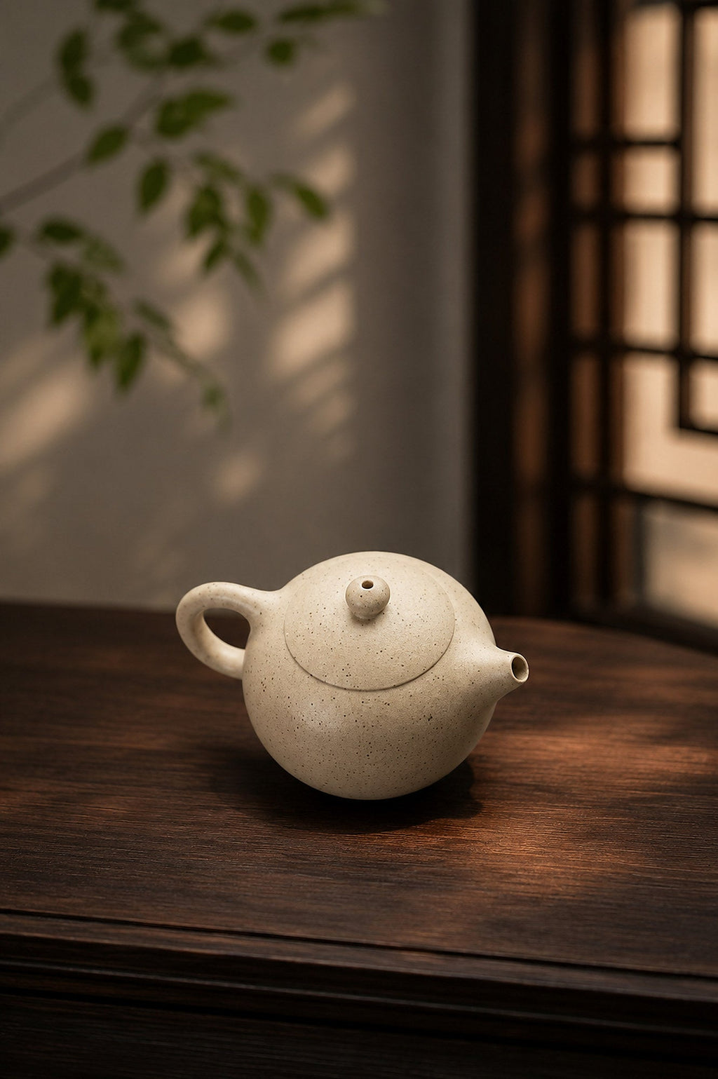 Xishi Yixing Zisha Teapot – Baiyu Duanni Clay, 80ml