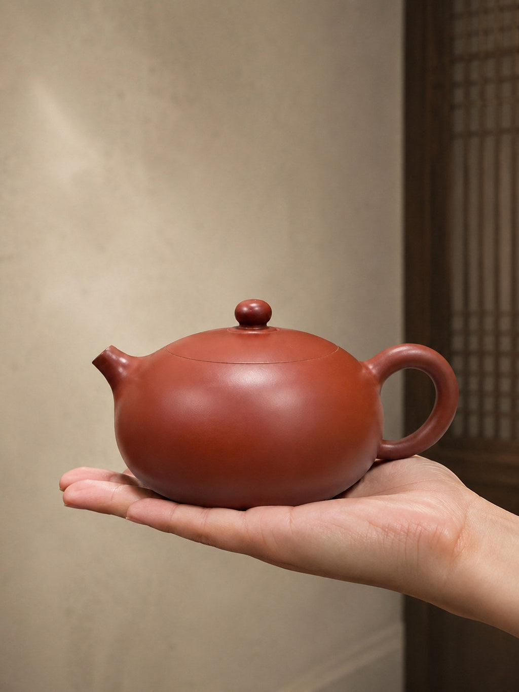 Handmade Xishi Yixing Zisha Teapot – Dahongpao Clay, 140ml