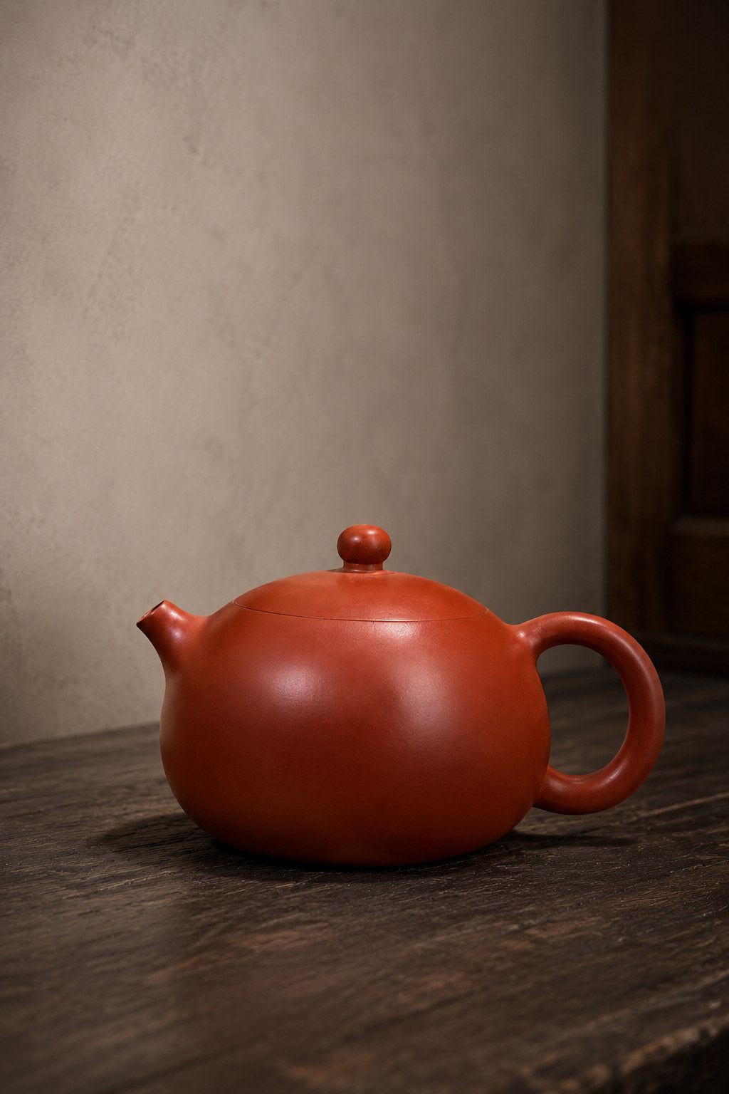 Handmade Xishi Yixing Zisha Teapot – Dahongpao Clay, 180ml
