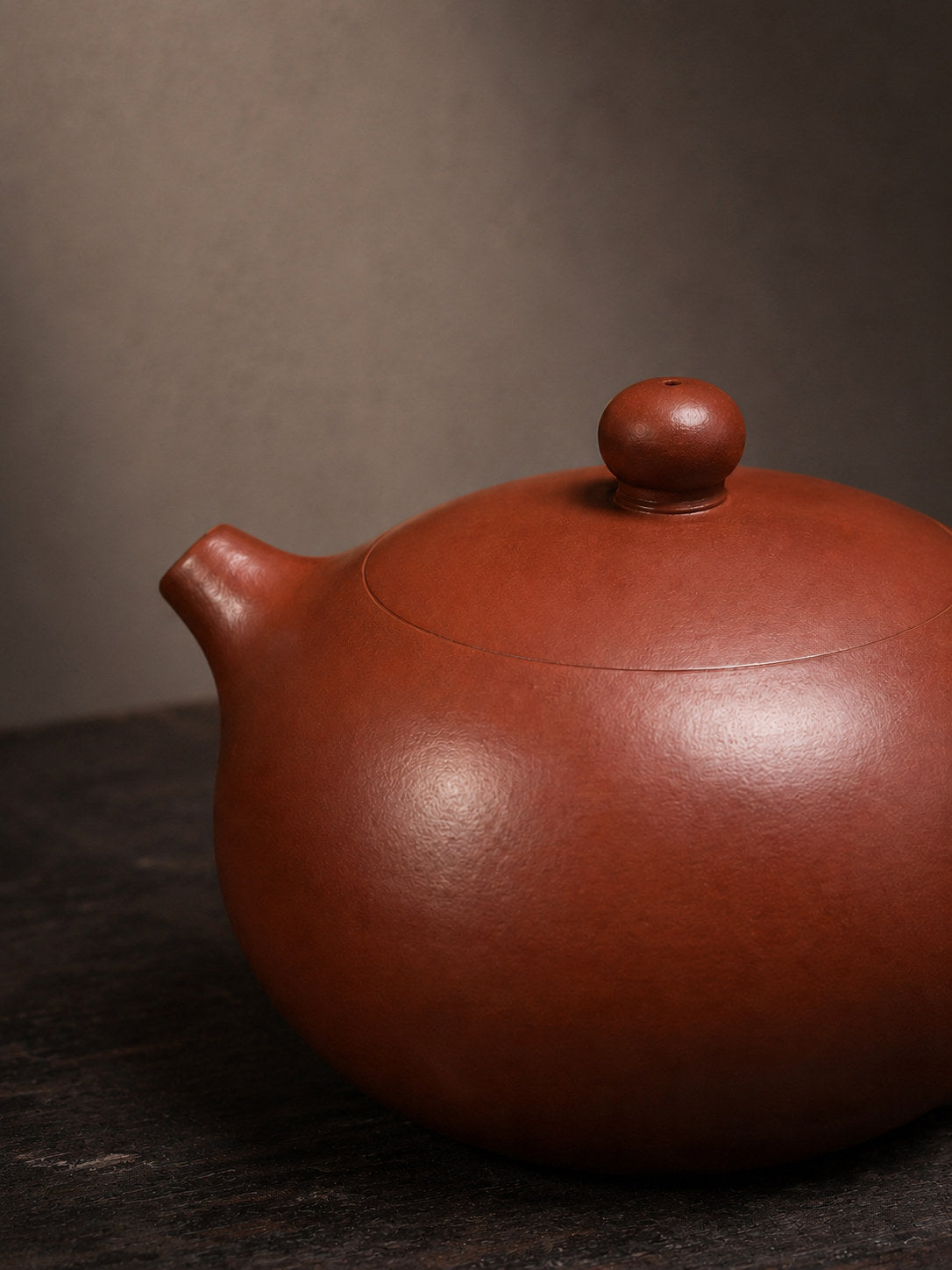 Handmade Xishi Yixing Zisha Teapot – Dahongpao Clay, 100ml