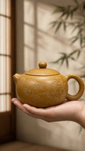 Xishi Yixing Zisha Teapot – Golden Duanni Clay, 230ml
