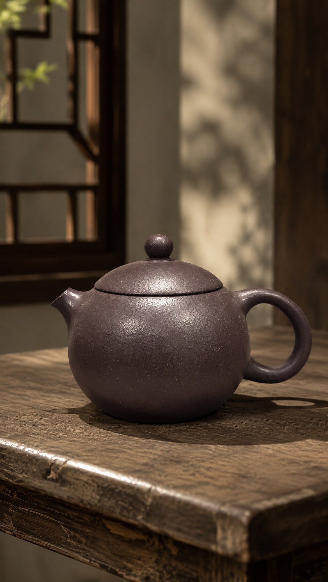 Handmade Xishi Yixing Zisha Teapot – Hei Duntou Clay, 130ml