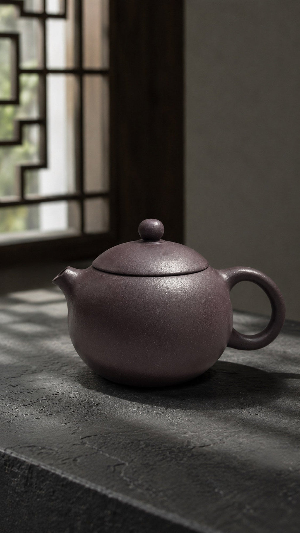 Handmade Xishi Yixing Zisha Teapot – Hei Duntou Clay, 130ml