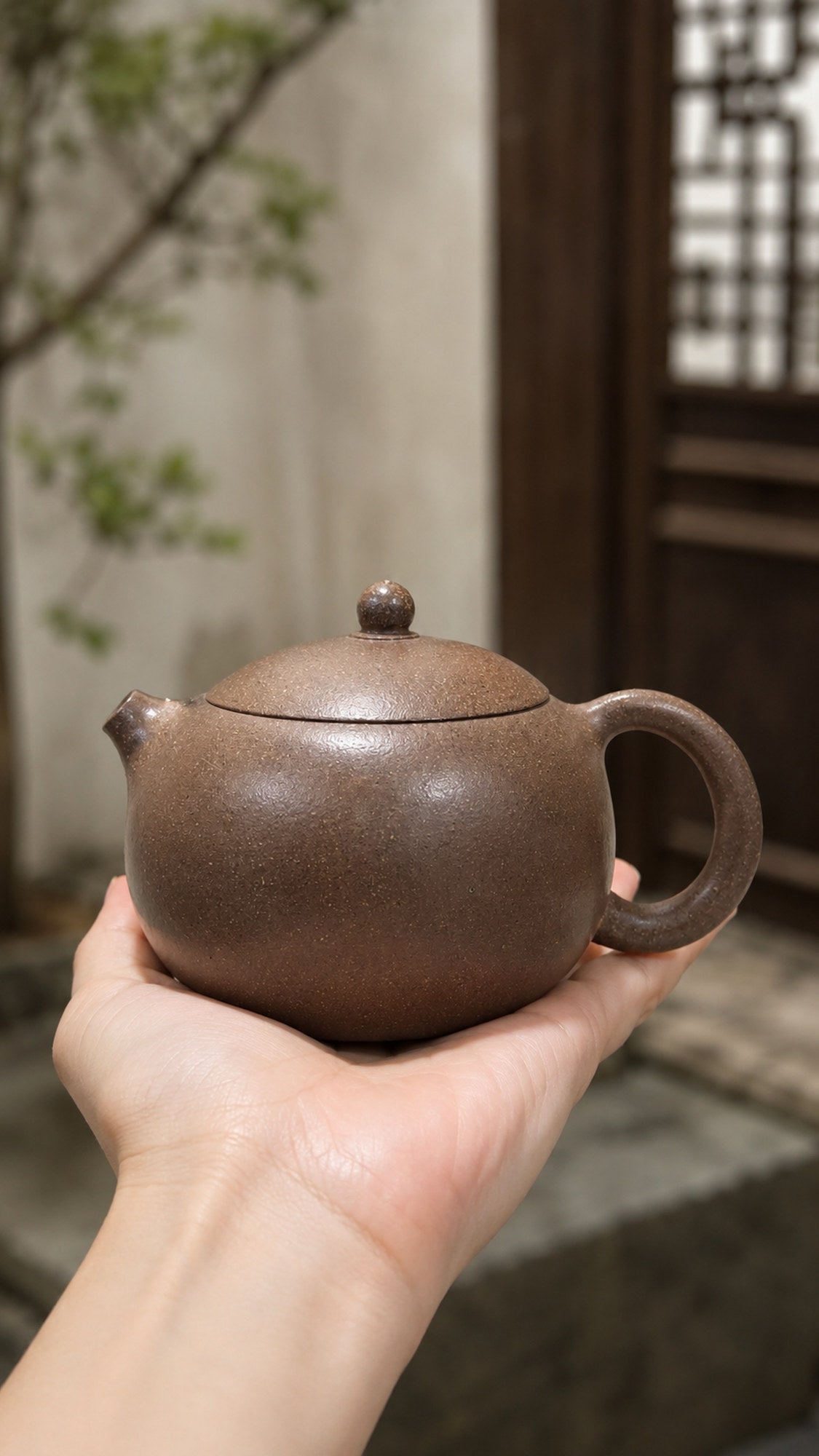 Handmade Xishi Yixing Zisha Teapot – Tianqingni Clay, 100ml