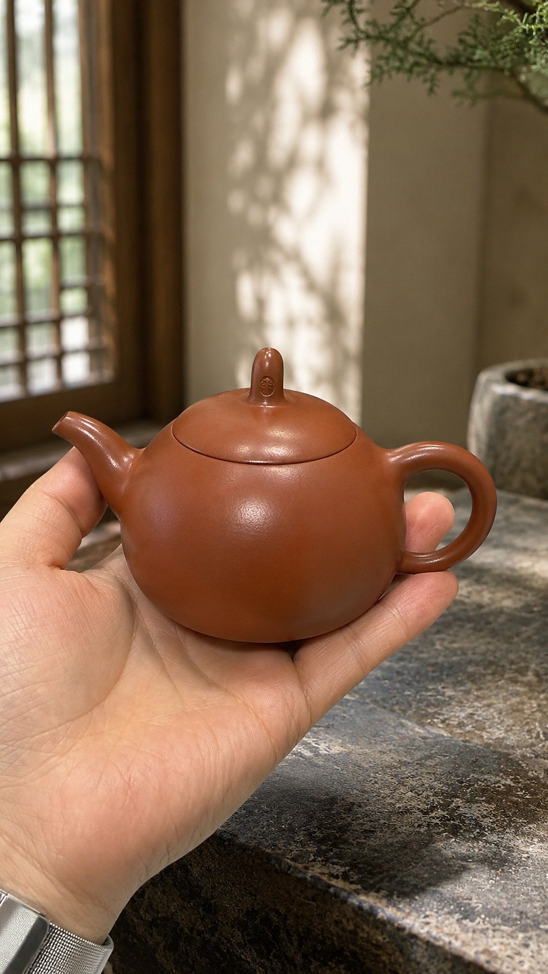 Xishi Yixing Zisha Teapot – Zhuni Clay, 40ml