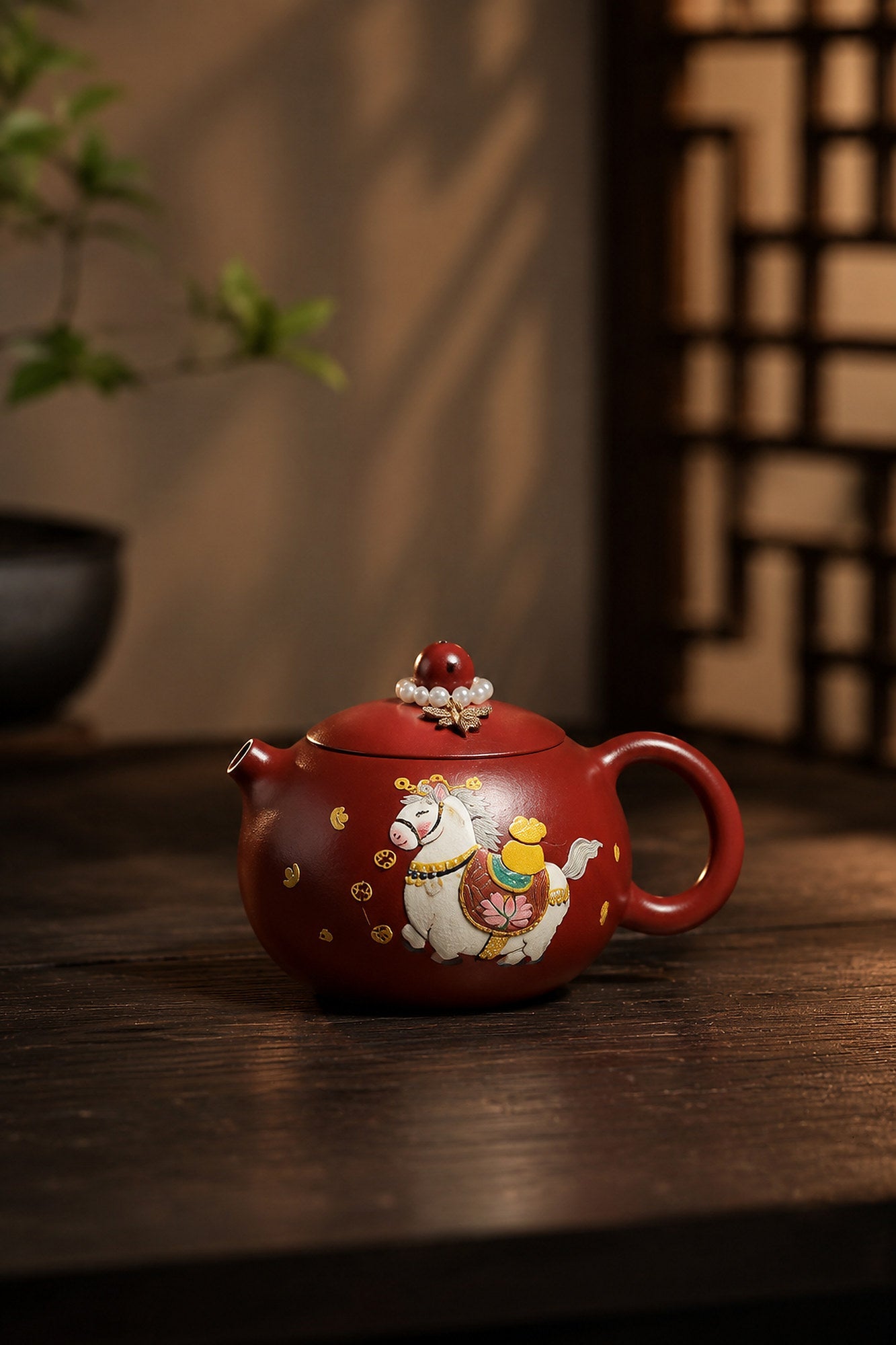 Handmade Xishi Yixing Zisha Teapot – Zhuni Clay, 180ml