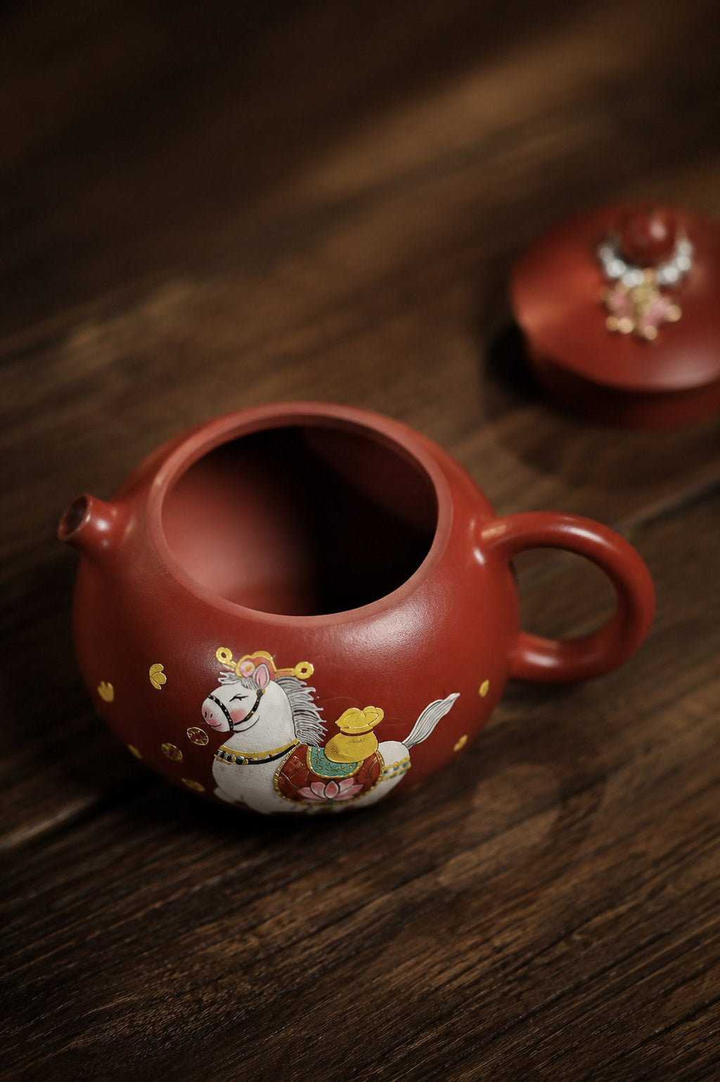 Handmade Xishi Yixing Zisha Teapot – Zhuni Clay, 180ml