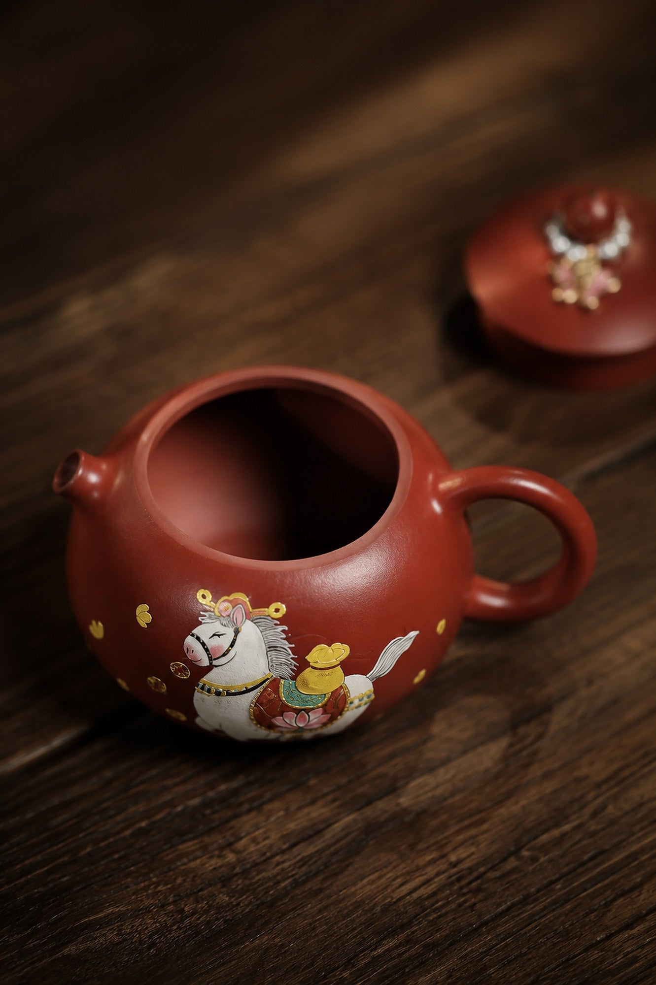 Handmade Xishi Yixing Zisha Teapot – Zhuni Clay, 180ml
