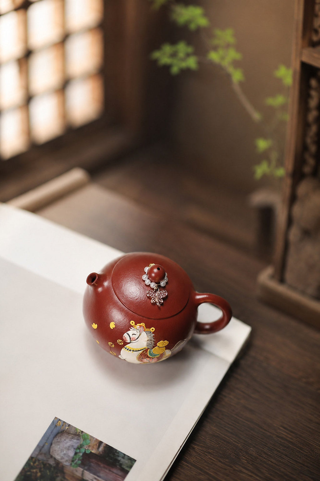 Handmade Xishi Yixing Zisha Teapot – Zhuni Clay, 180ml