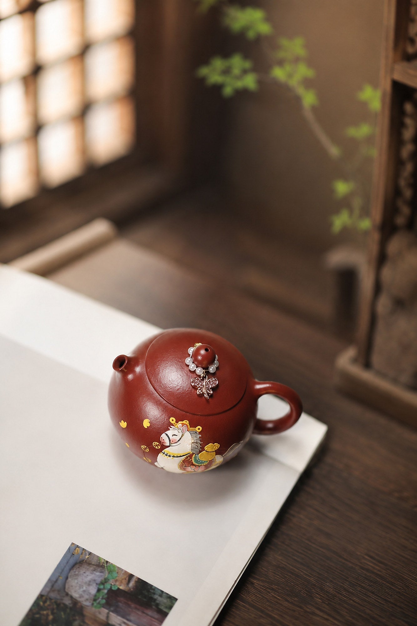 Handmade Xishi Yixing Zisha Teapot – Zhuni Clay, 180ml