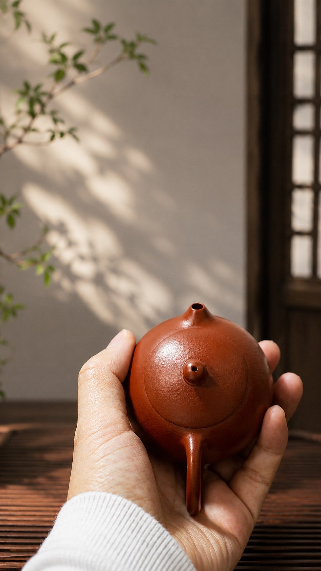 Handmade Xishi Yixing Zisha Teapot – Zhuni Clay, 100ml