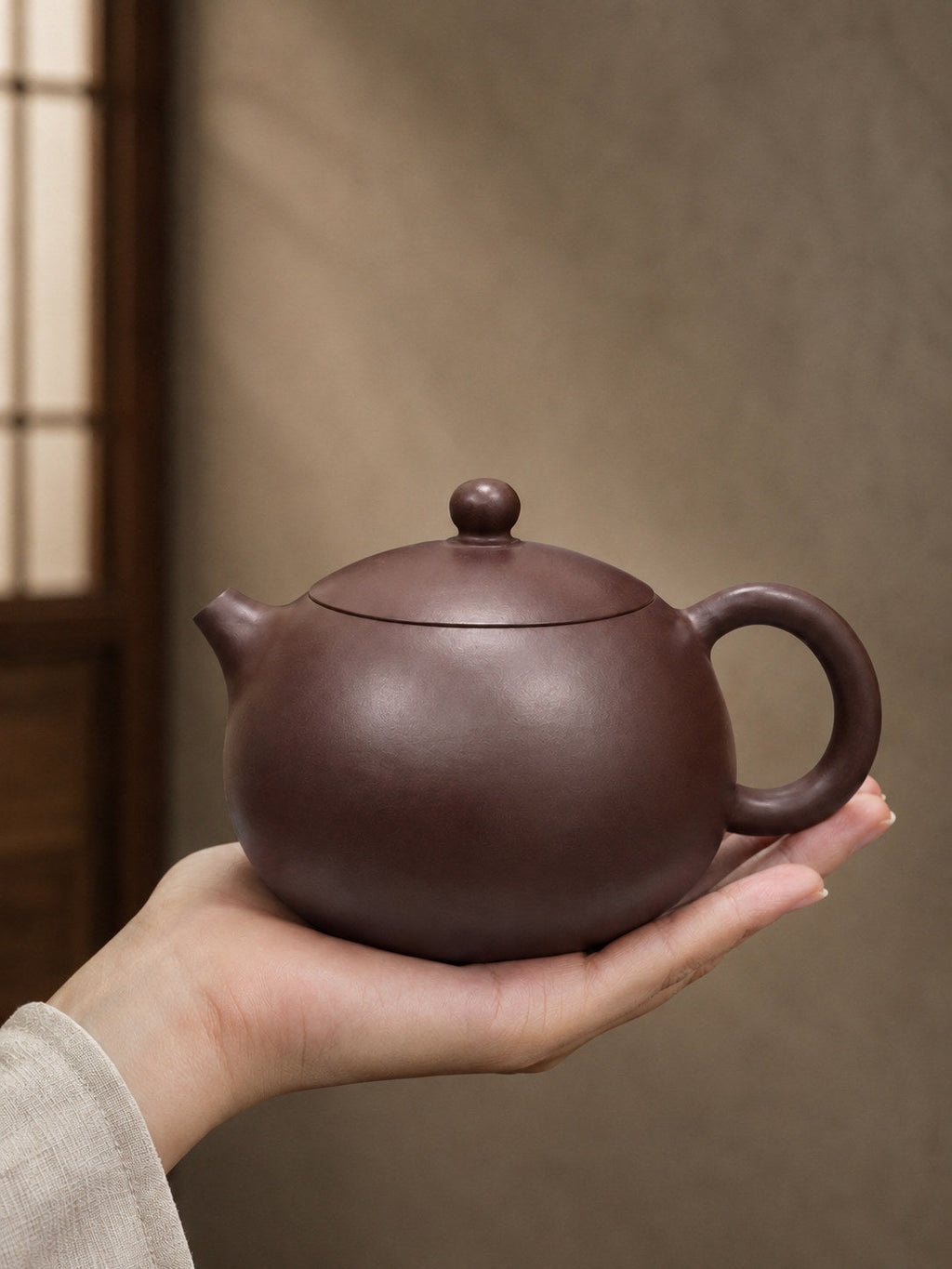 Handmade Xishi Yixing Zisha Teapot – Zipao Yusha Clay, 180ml