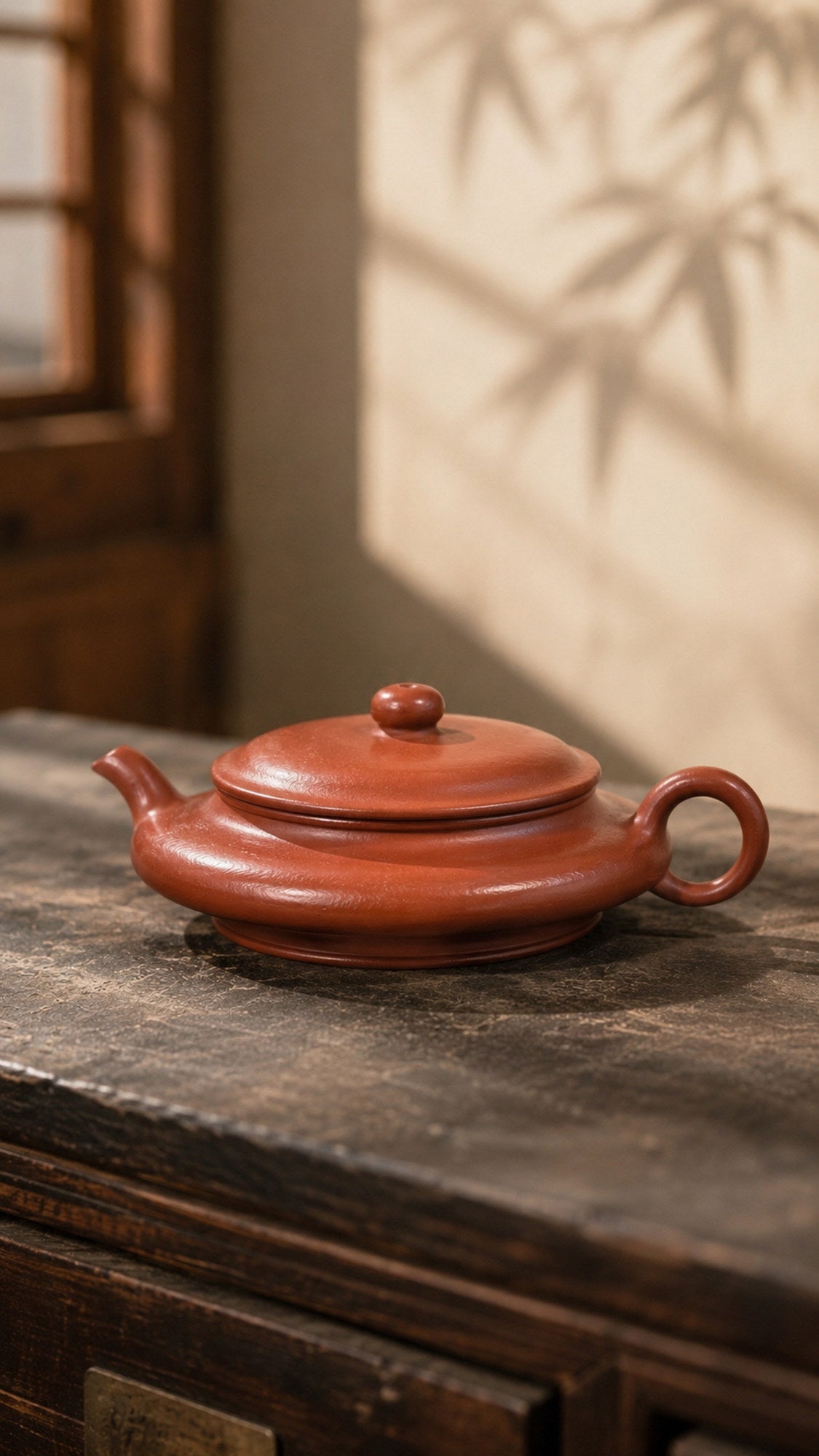 Handmade Chao Xu Bian Yixing Zisha Teapot – Dahongpao Clay, 60ml
