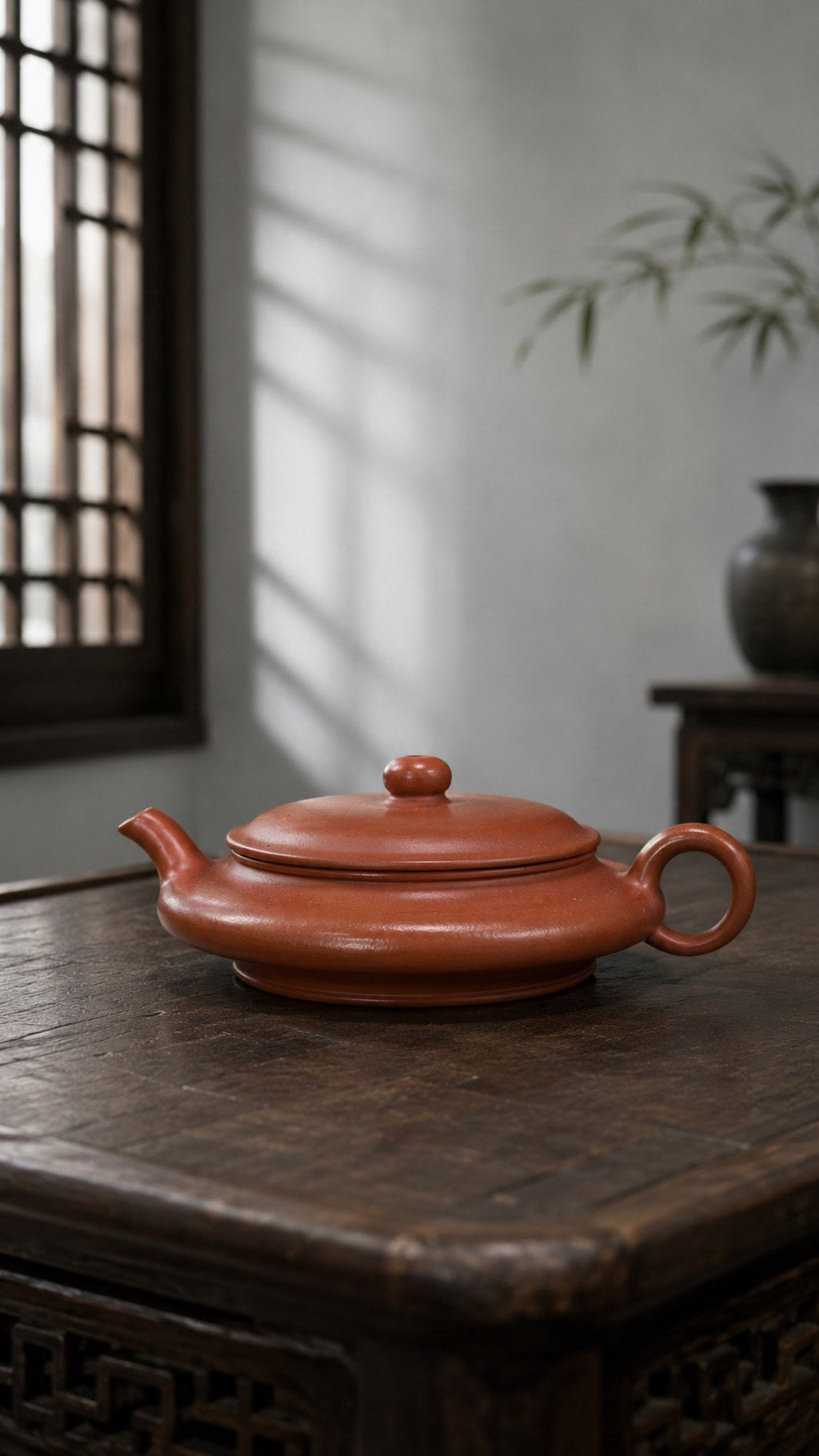Handmade Chao Xu Bian Yixing Zisha Teapot – Dahongpao Clay, 60ml