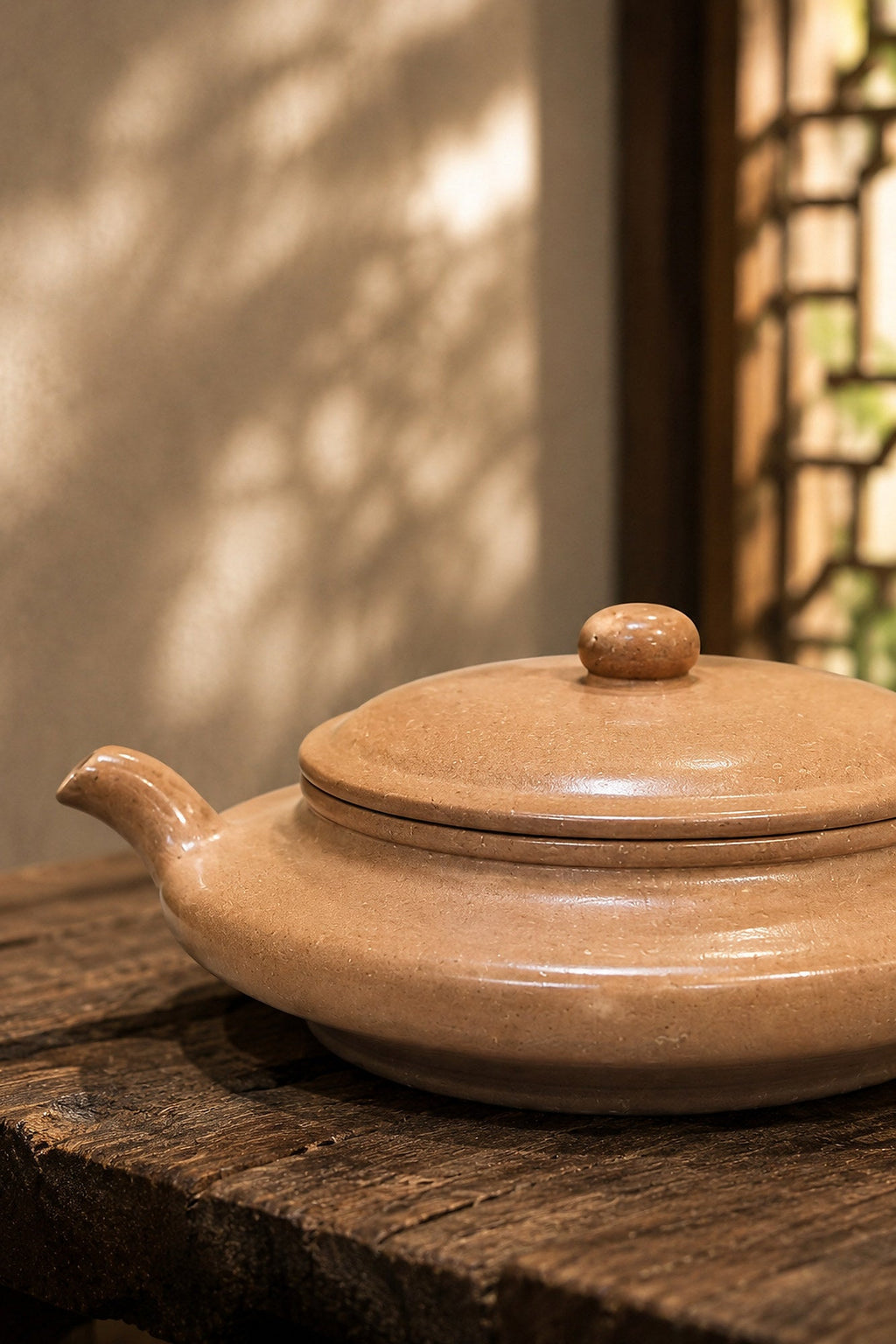 Chao Xu Bian Yixing Zisha Teapot – Golden Duanni Clay, 60ml
