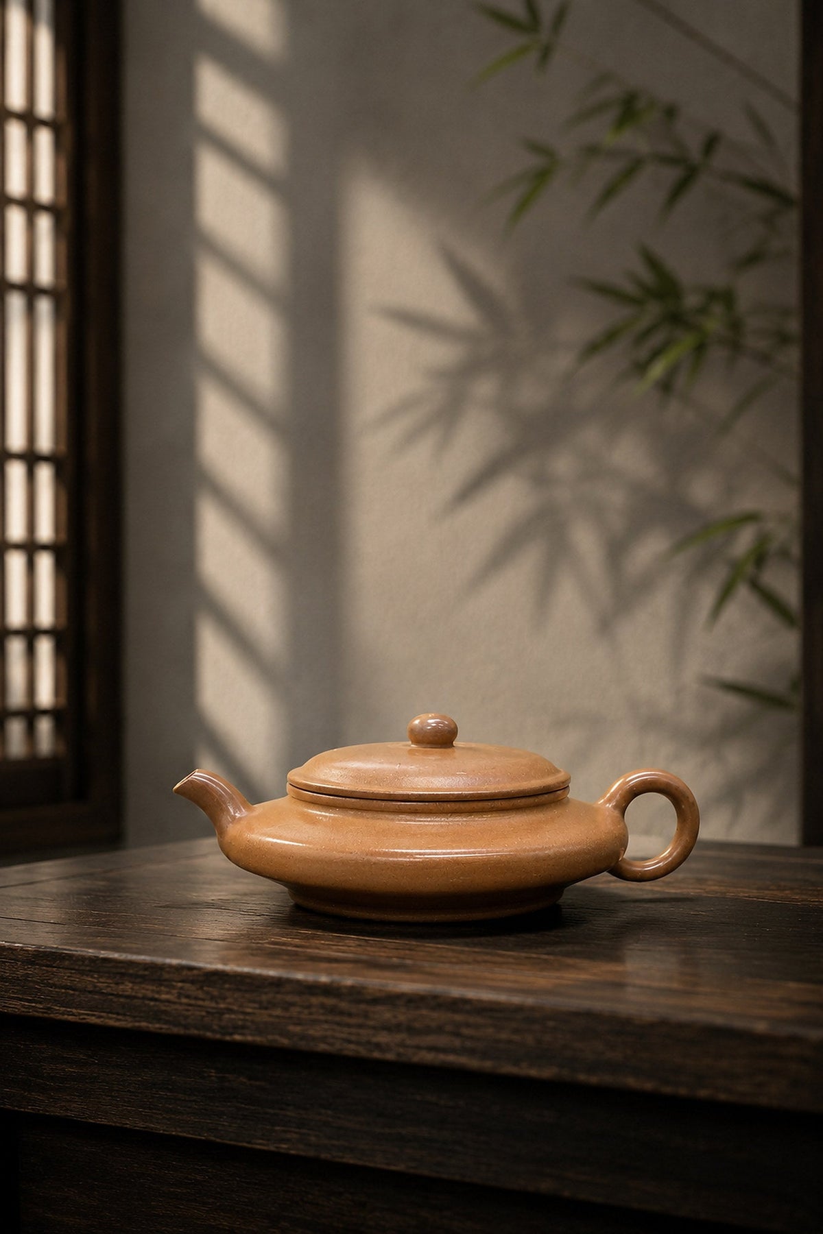 Chao Xu Bian Yixing Zisha Teapot – Golden Duanni Clay, 60ml
