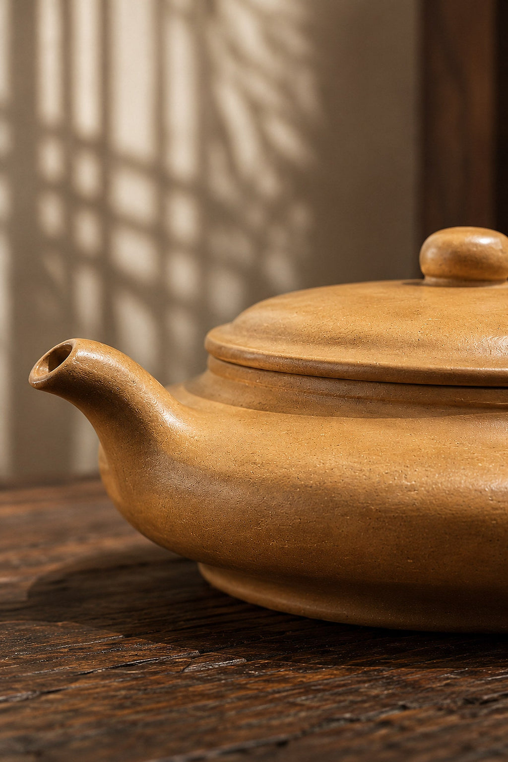 Chao Xu Bian Yixing Zisha Teapot – Golden Duanni Clay, 60ml