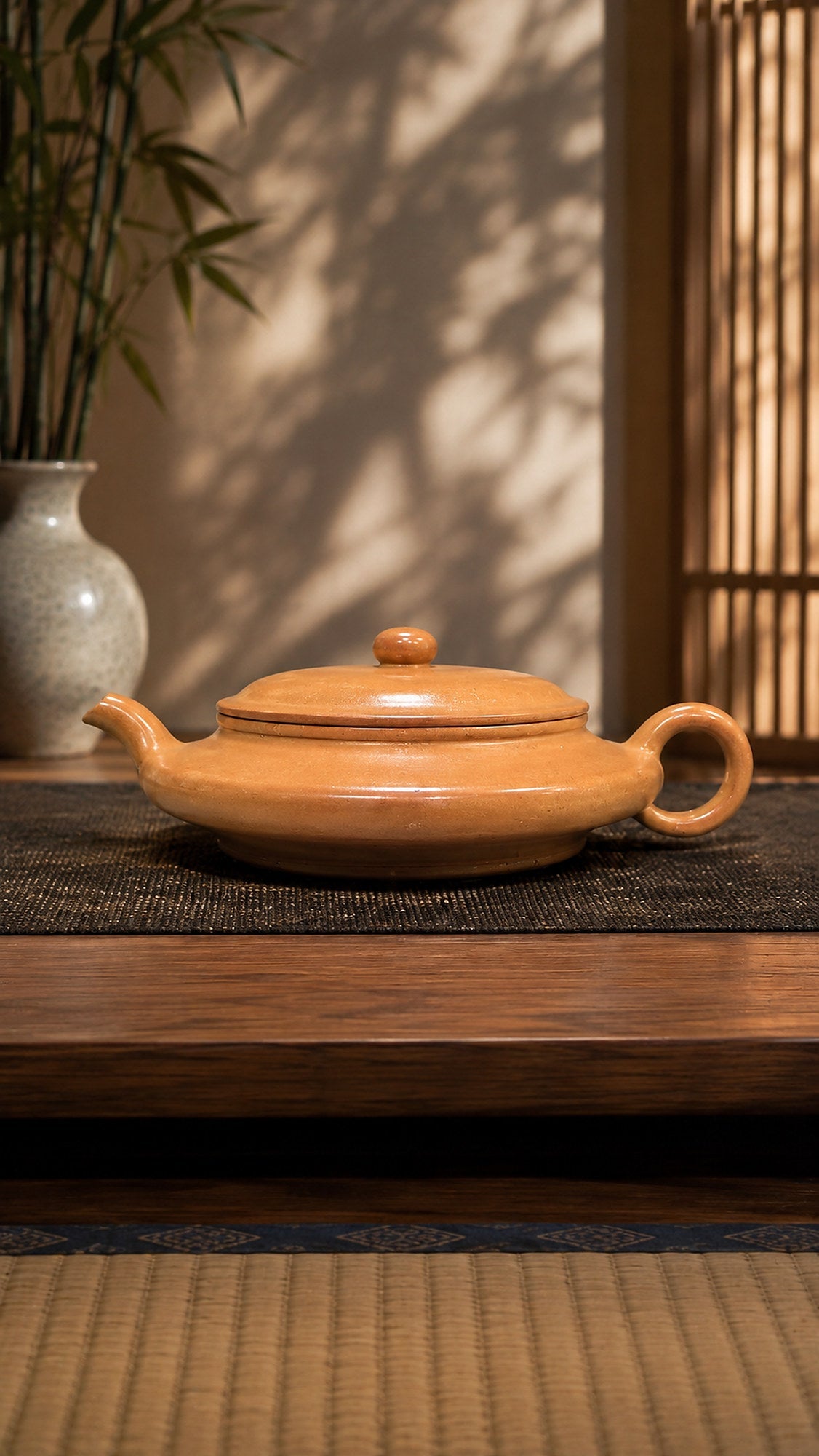 Chao Xu Bian Yixing Zisha Teapot – Golden Duanni Clay, 60ml