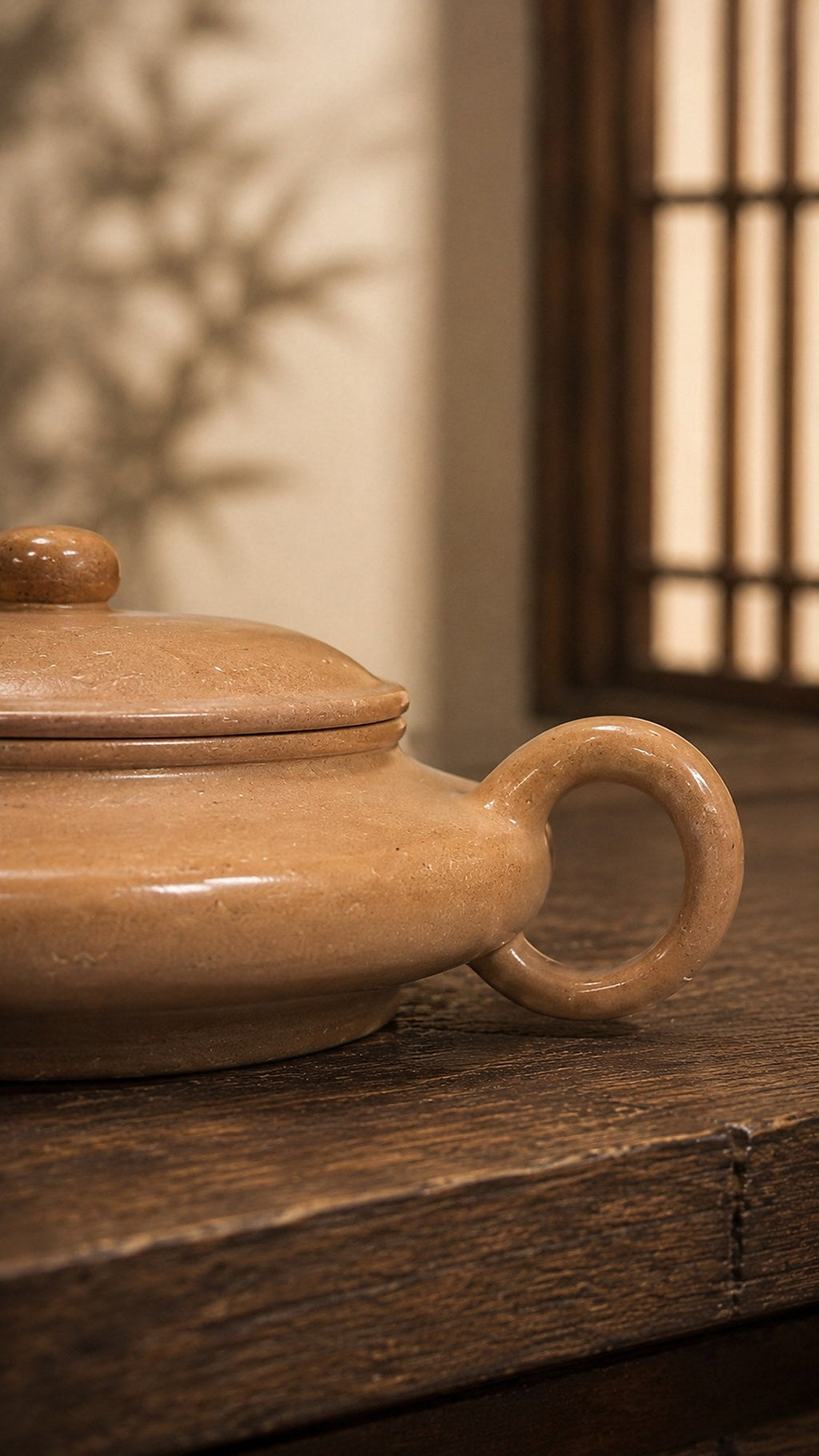 Chao Xu Bian Yixing Zisha Teapot – Golden Duanni Clay, 60ml