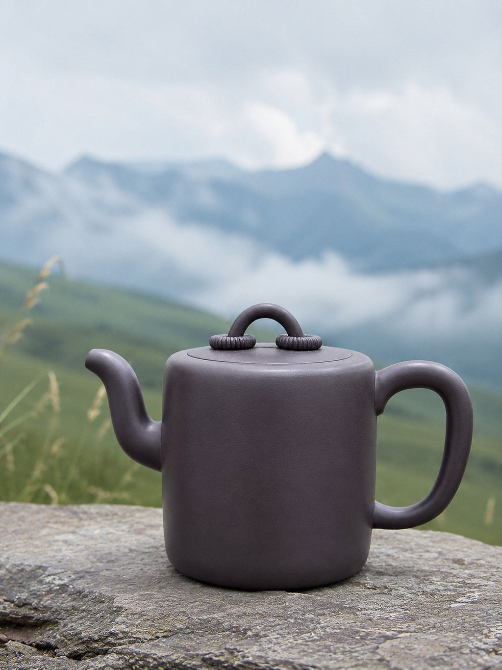 Handmade Shuang Quan Yang Tong Yixing Zisha Teapot – Hei Duntou Clay, 330ml