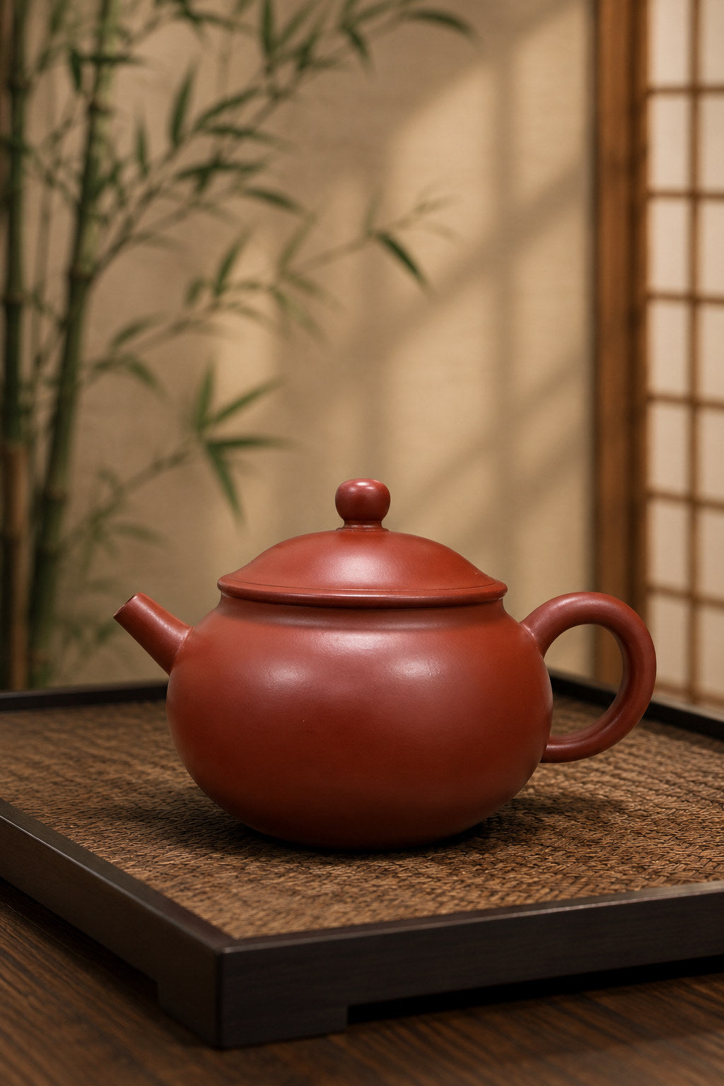 Handmade Yuan Bao Yixing Zisha Teapot – Dahongpao Clay, 200ml