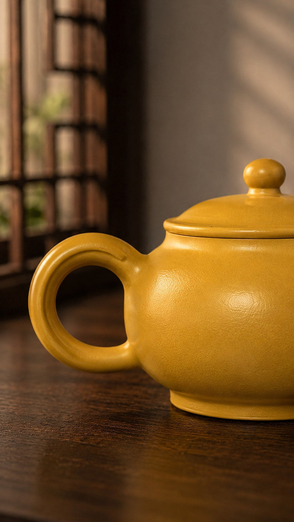 Yuan Bao Yixing Zisha Teapot – Golden Zhuni Clay, 150ml