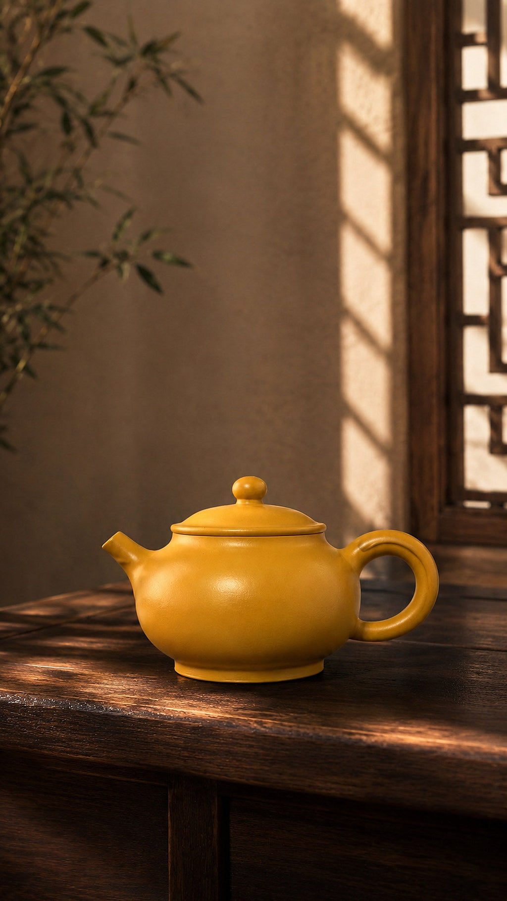 Yuan Bao Yixing Zisha Teapot – Golden Zhuni Clay, 150ml