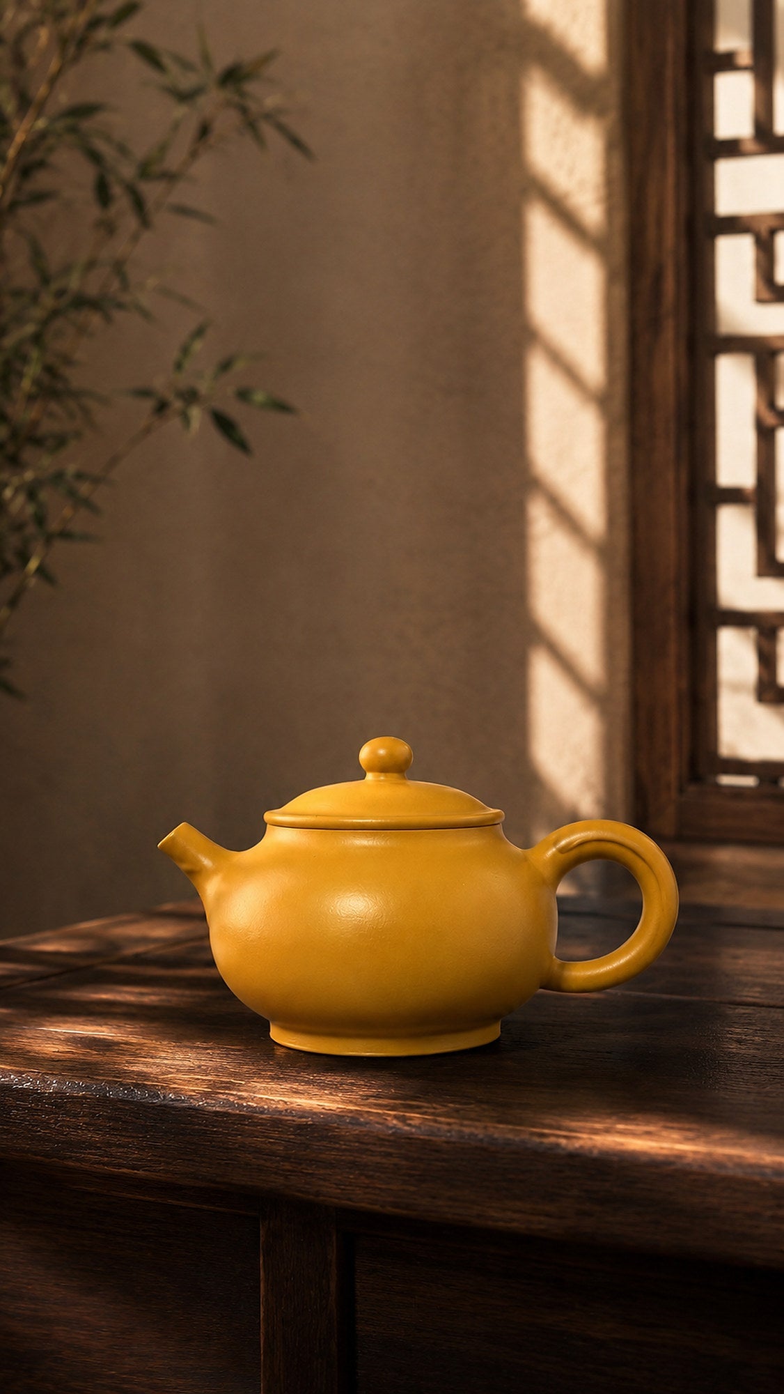 Yuan Bao Yixing Zisha Teapot – Golden Zhuni Clay, 150ml