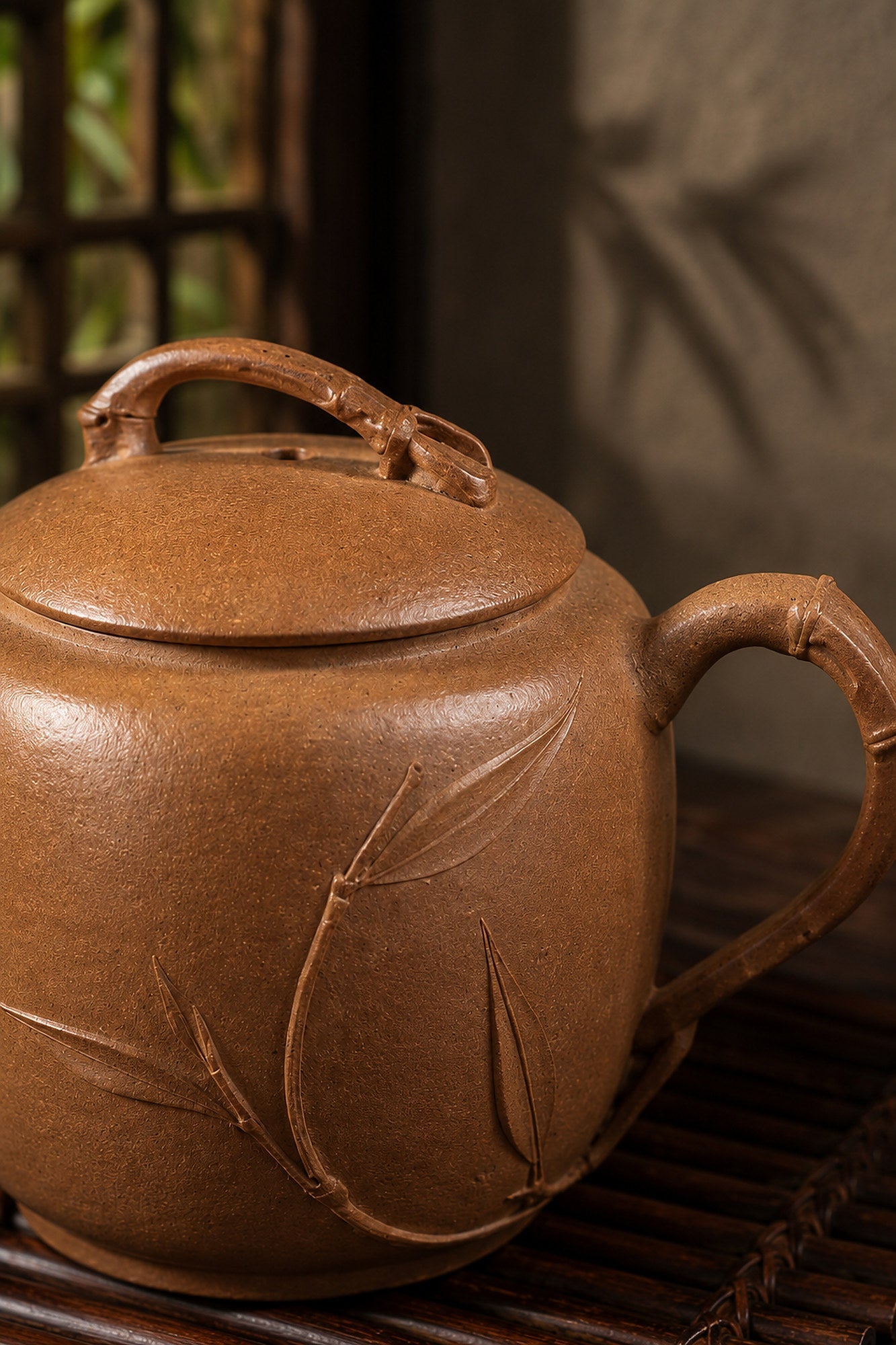 Yuan Zhu Yixing Zisha Teapot – Golden Duanni Clay, 80ml