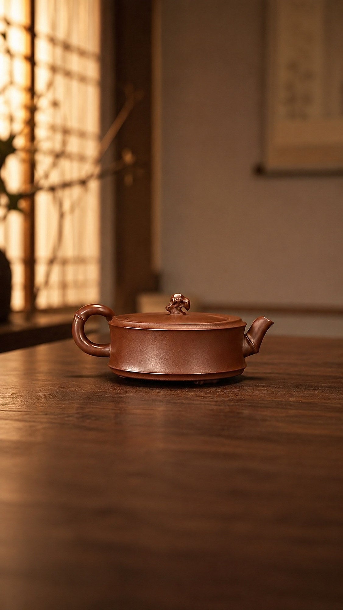 Handmade Zhu Shi Zhou Pan Yixing Zisha Teapot – Zini Clay, 150ml