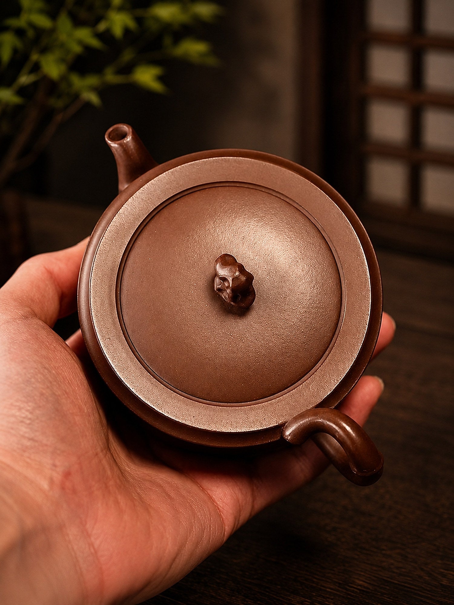 Handmade Zhu Shi Zhou Pan Yixing Zisha Teapot – Zini Clay, 150ml