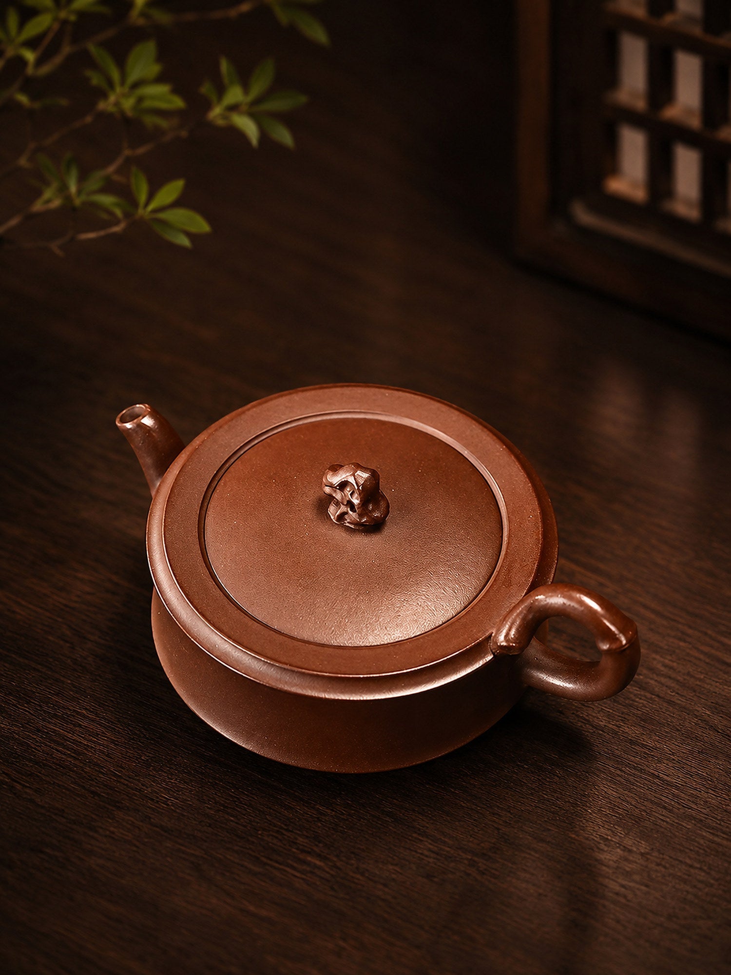Handmade Zhu Shi Zhou Pan Yixing Zisha Teapot – Zini Clay, 150ml