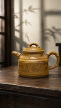 Zhu Ding Yixing Zisha Teapot – Golden Duanni Clay, 260ml