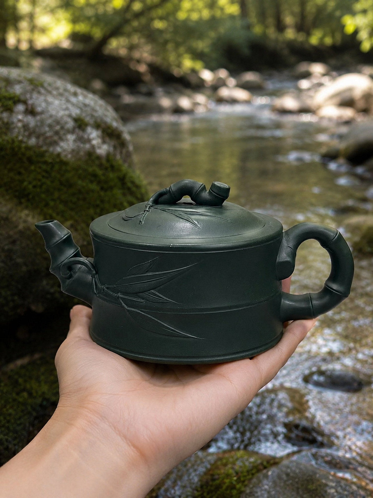 Handmade Zhu Duan Yixing Zisha Teapot – Luni Clay, 180ml