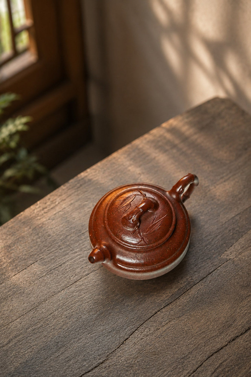 Shuang Xian Zhu Gu Yixing Zisha Teapot – Aged Zini Clay, 130ml